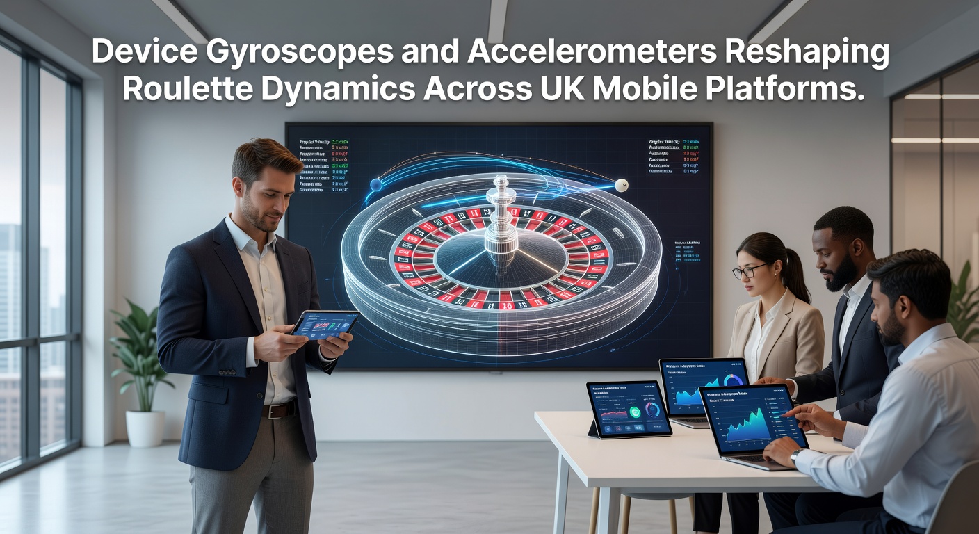 Accelerometer-driven roulette wheel spin demonstration on a UK mobile device