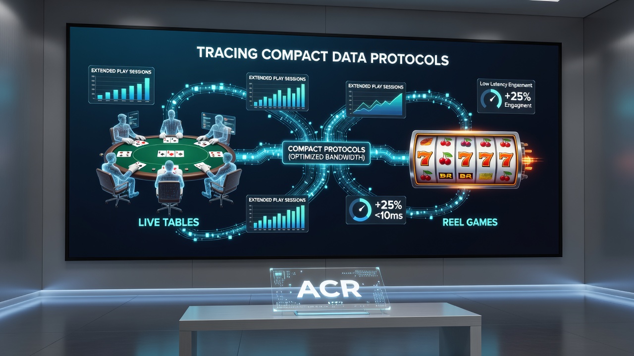 Mobile interface showing seamless reel spins and live table feeds enabled by efficient data protocols on British casino apps